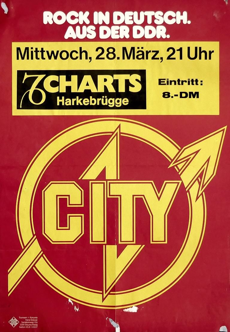 City, 29. März 1979, Charts, Harkebrügge