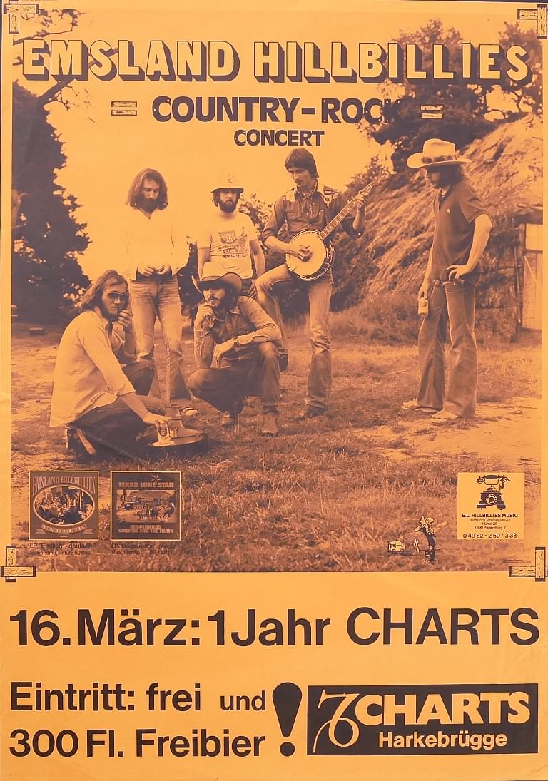 Emsland Hillbillies, 16.03.1979, Charts, Harkebrügge