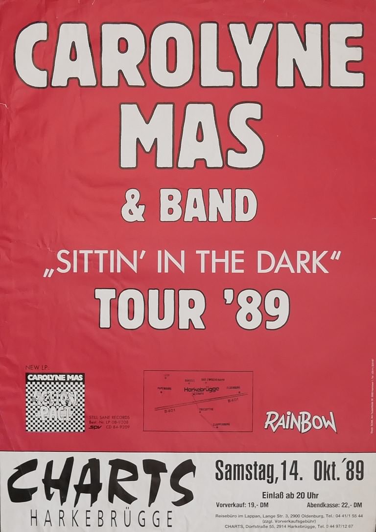Carolyne Mas & Band, 14. Oktober 1989, Charts, Harkebrügge