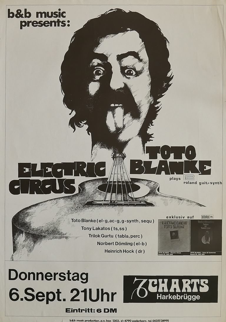 Toto Blanke Electric Circus, 6. September 1979, Charts, Harkebrügge