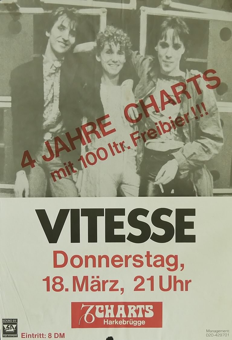 Vitesse, 18. März 1982, Charts, Harkebrügge