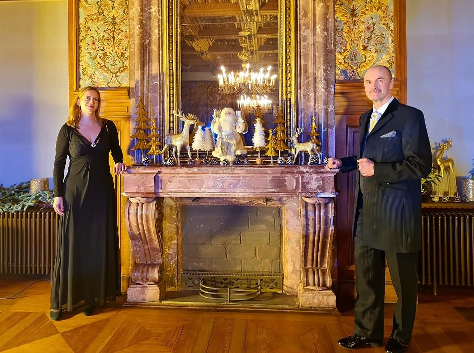Anorthe Eckert u. Ivo Berkenbusch im Schloss Jever