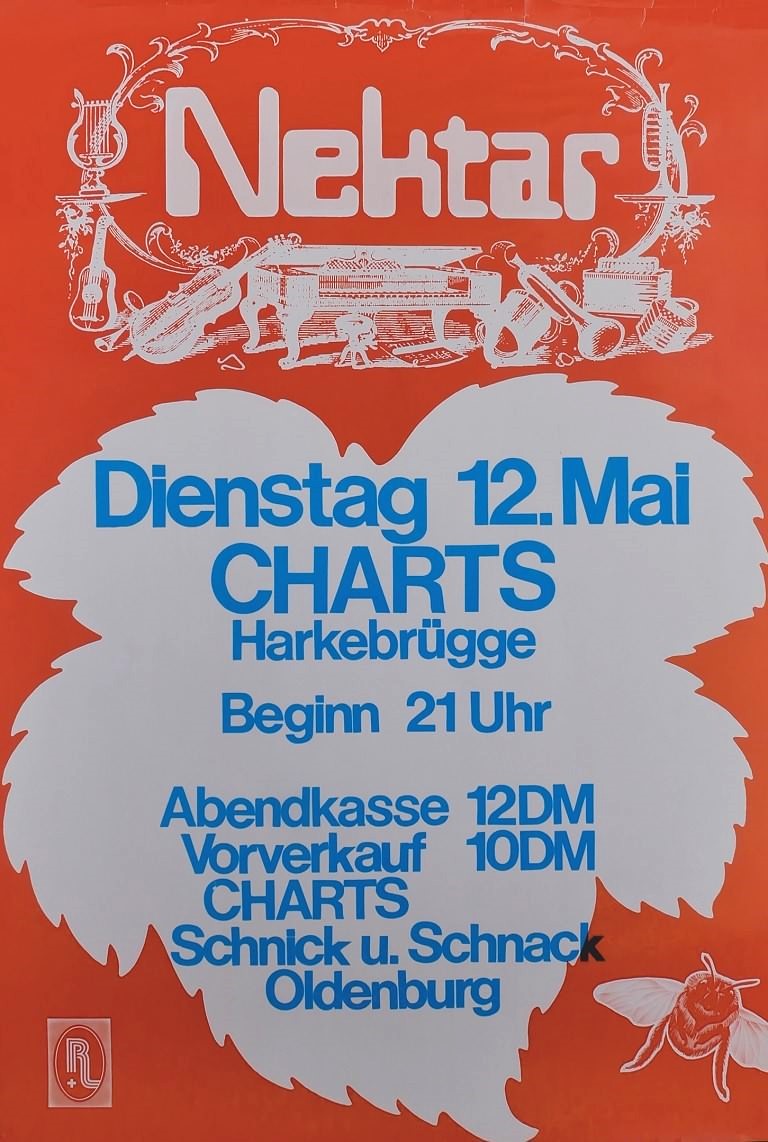 Nektar 12. Mai 1981, Charts, Harkebrügge