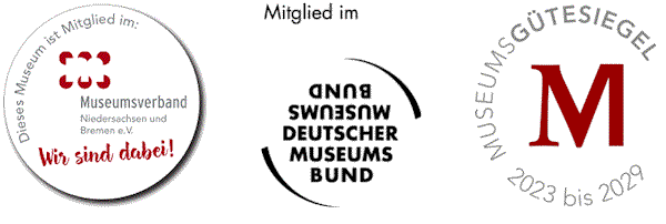 Mitglied im Museumsverband Niedersachsen/Bremen und im Deutschen Museumsbund, Träger des Museumsgütesiegels