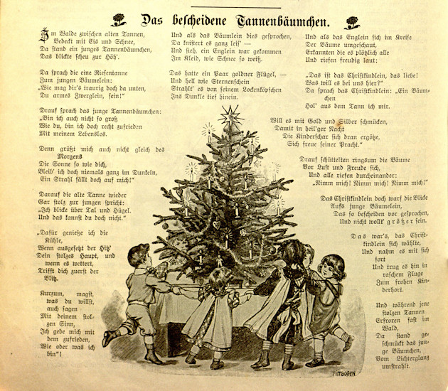 Das bescheidene Tannenbäumchen (Abendschule 54, 1907/08)