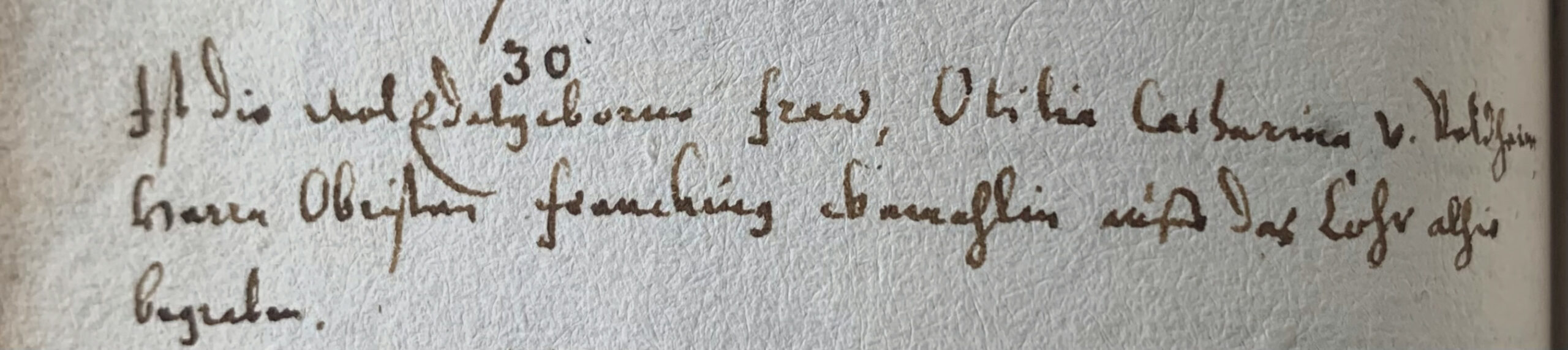 Eintrag im Sterberegister, fol. 45r, No. 100, zum 30. Juli 1652