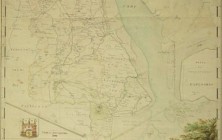 Renke Gerhard Kunstenbach (1745-1807), Special Charte der Russisch Kayserl.[ichen] Erbherrschaft Jever [...], ca. 1:80.000 (Grundriss Jever: ca. 1:4.000), kolorierte Handzeichnung, 51x71 cm, 1798. Inv.-Nr. 12089 (Ka 94)