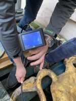 Endoskopische Untersuchung der Wetterfahne