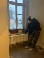 Neue Heizung im Erdgeschoss mit Andreas Bocksberger