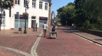 Auf dem Weg ins Magazin.
