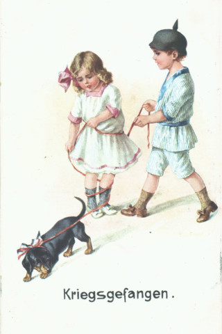 Postkarte aus der Zeit des Ersten Weltkrieges (Inv.-Nr.: 14548).