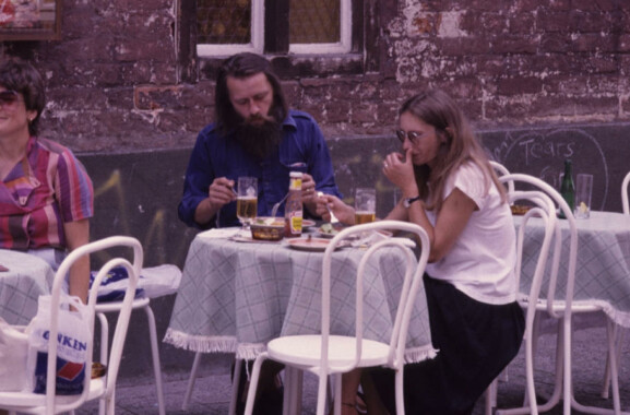 Straßencafé Innenstadt um 1980