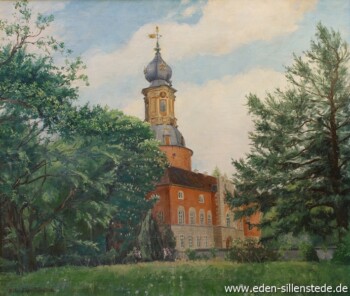 Abb. 3, A. Eden, Schloss Jever im Sommer, 1930er Jahre, 55,3x65,2 cm, Öl auf Leinwand, Privatbesitz