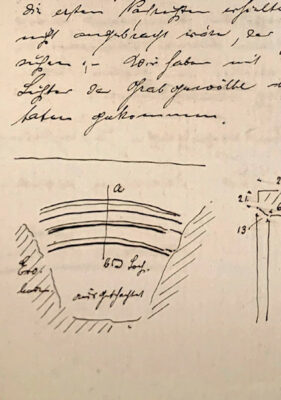 Abb. 4a Edo-Wiemken-Grabmal - Ludwig Freese, Skizze 1885 (1)