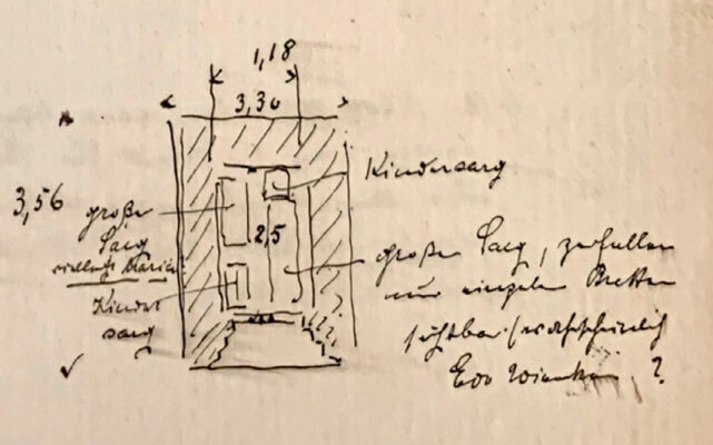 Abb. 4b Edo-Wiemken-Grabmal - Ludwig Freese, Skizze 1885 (2)