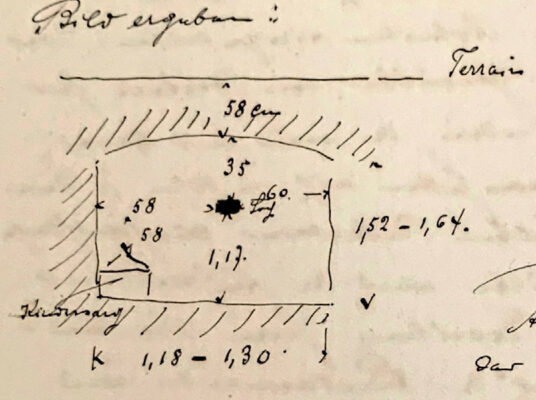 Abb. 4c Edo-Wiemken-Grabmal - Ludwig Freese, Skizze 1885 (3)